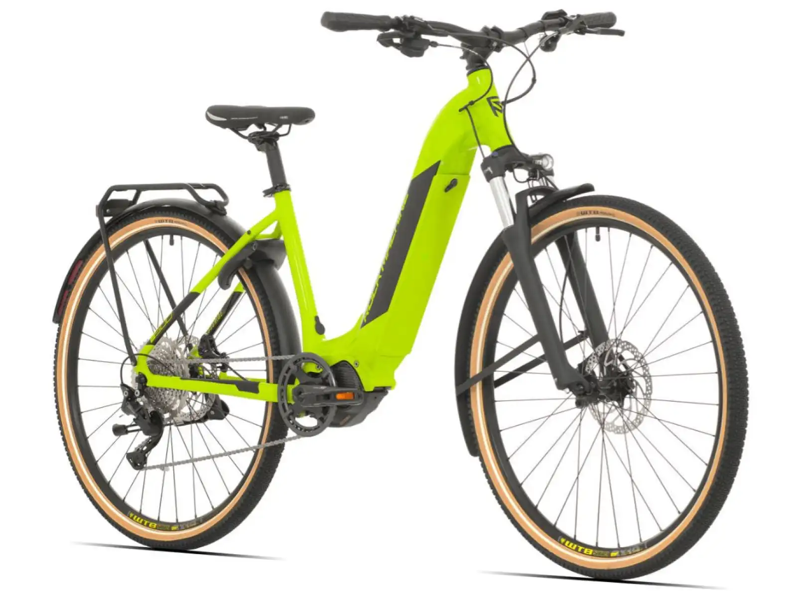 Rock Machine Crossride INT e500 Touring elektrokolo Gloss Radioactive Yellow / Black