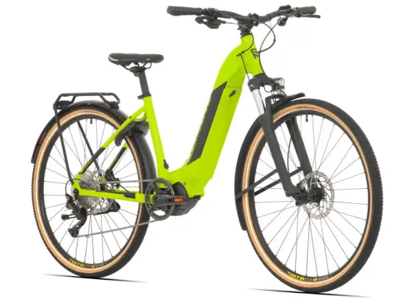 Rock Machine Crossride INT e500 Touring elektrokolo Gloss Radioactive Yellow / Black