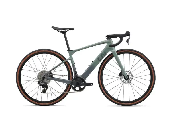 Liv Avail Advanced E+ Elite AR silniční elektrokolo Eucalyptus/Ocean Storm