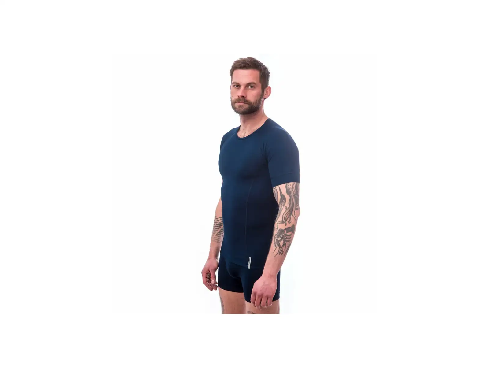 Sensor Coolmax Tech pánské triko krátký rukáv Deep Blue