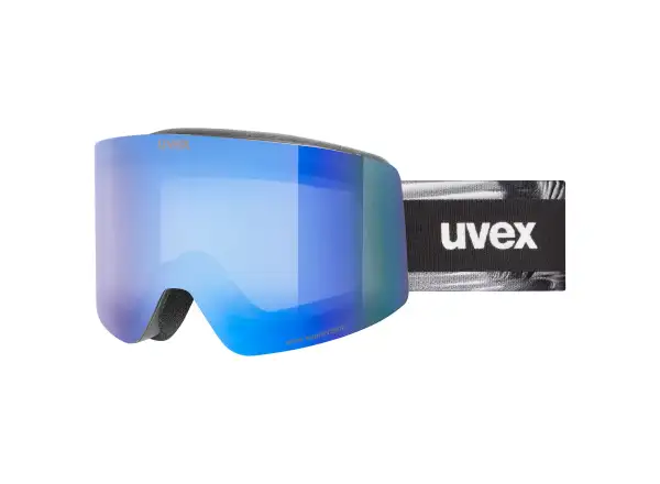 Uvex Provoque FM lyžařské brýle black matt/blue - green