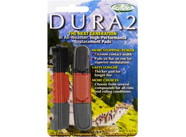 Kool Stop Dura-Type 2 brzdové gumičky losos/černá/šedá
