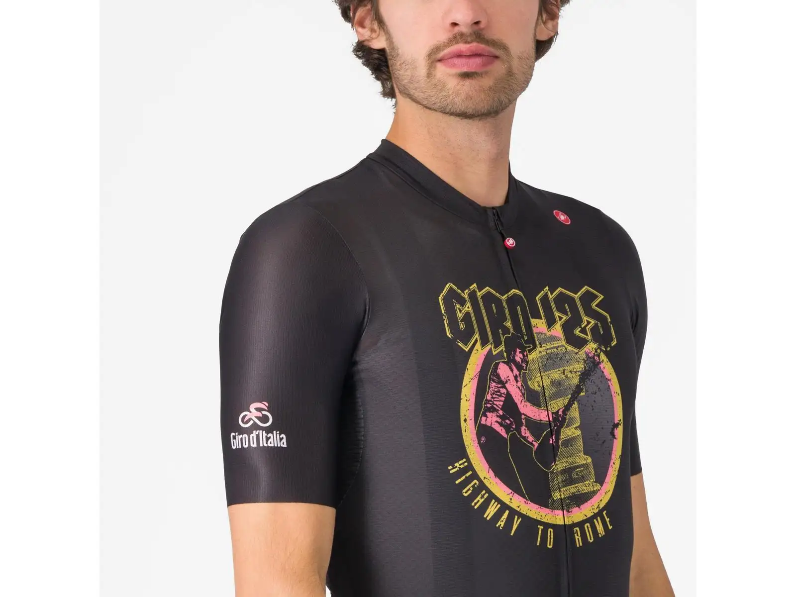 Castelli Giro Highway To Rome pánský dres krátký rukáv Nero