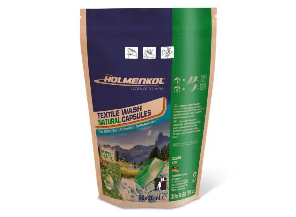 Holmenkol Textile Wash Natural Capsules kapsle na praní 30 kusů