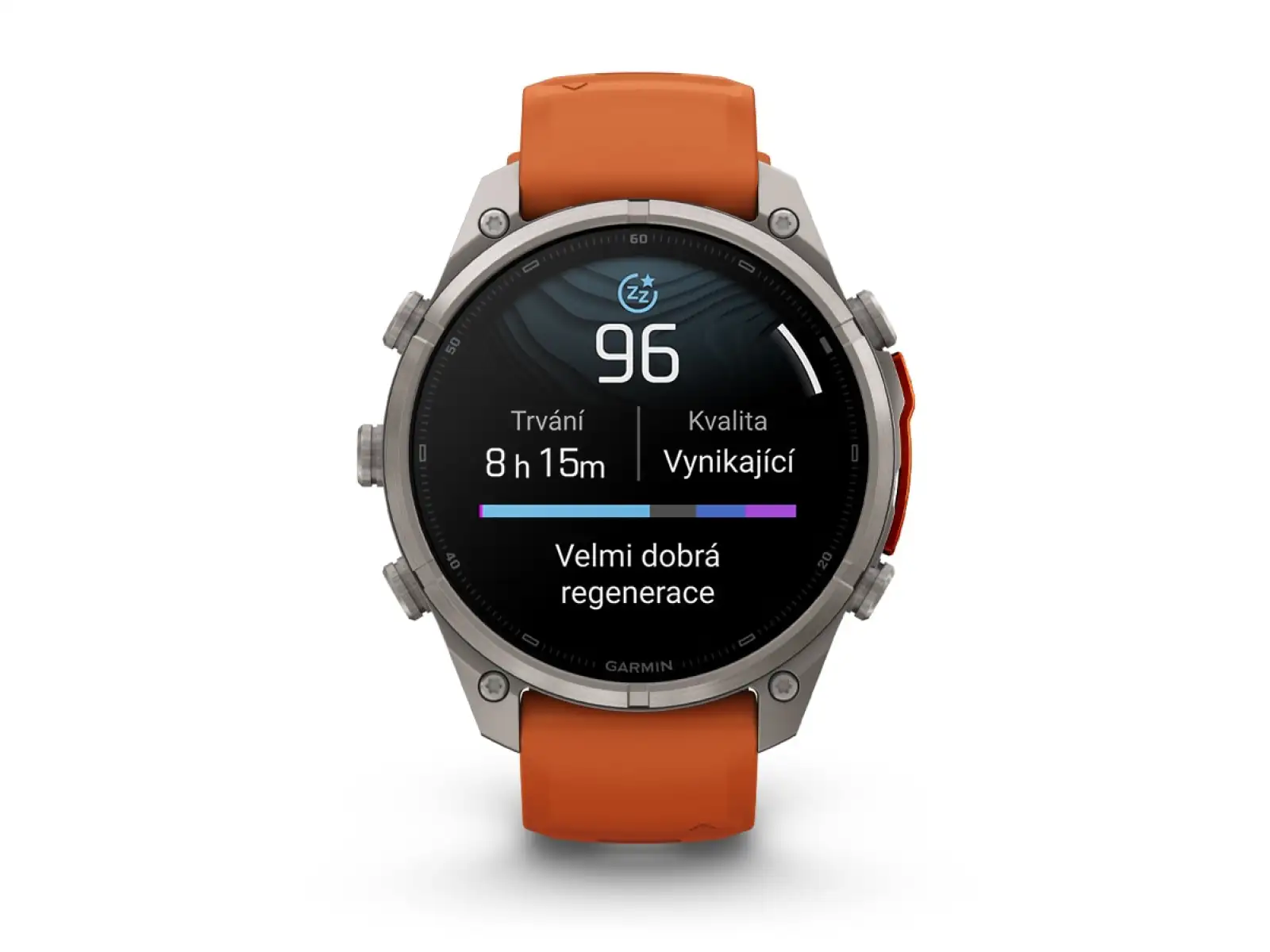 Garmin Fénix 9 Pro inReach 47 mm chytré hodinky Titanium Autumn orange/Spark orange