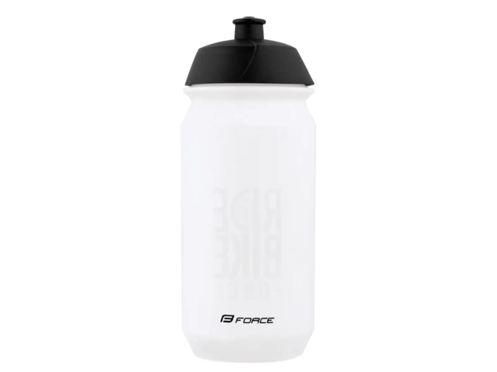 Force Ride Bike cyklistická láhev 500 ml transparentní/černá
