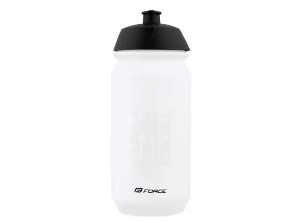 Force Ride Bike cyklistická láhev 500 ml transparentní/černá
