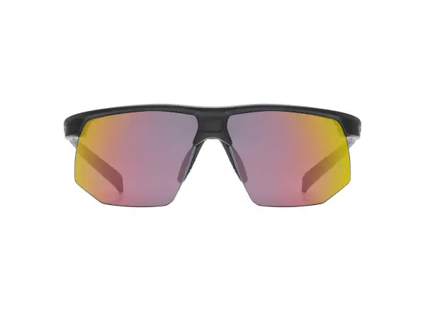 Uvex Aerios sportovní brýle Black Mat/Mir. Red