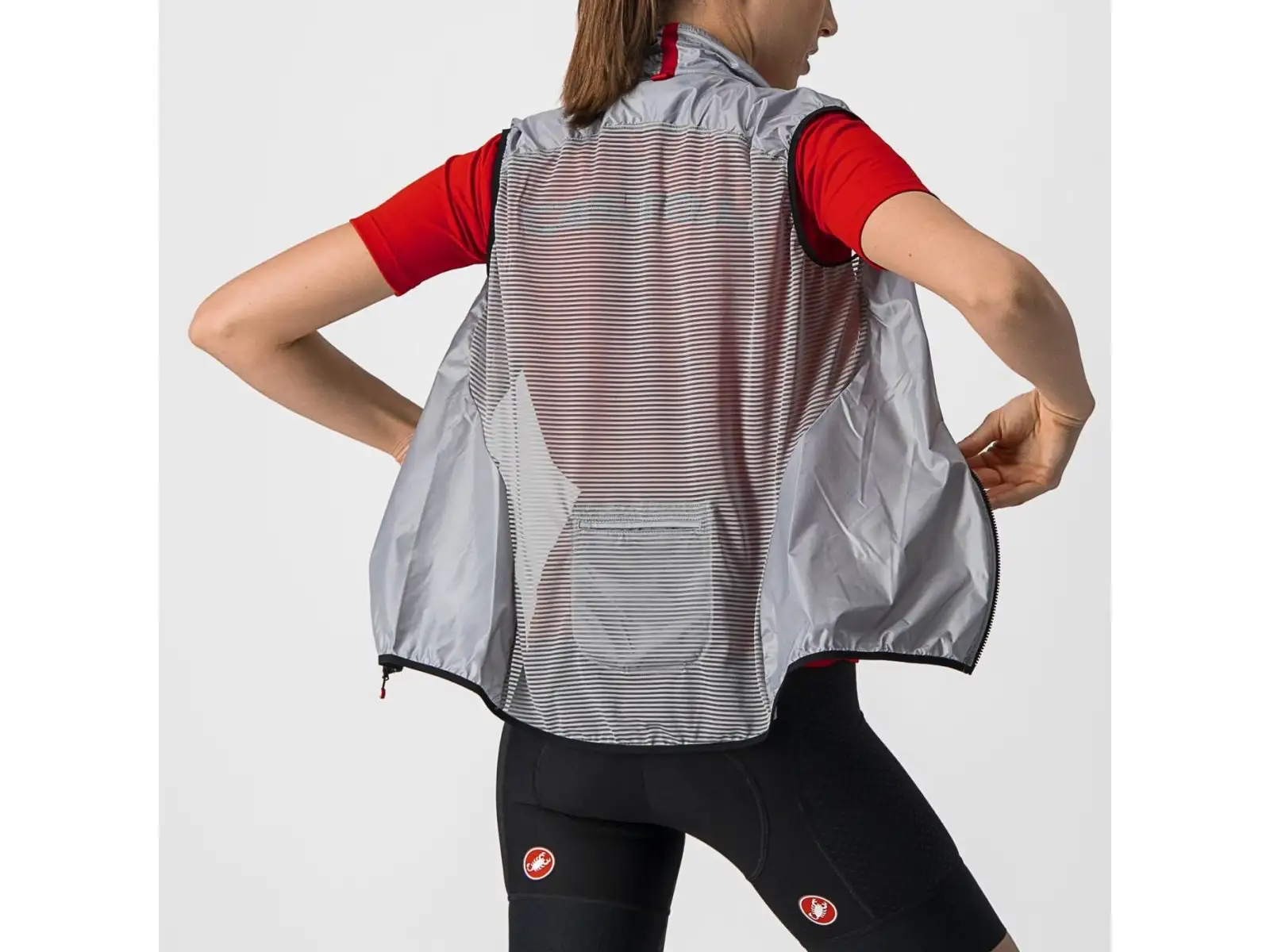 Castelli Aria dámská vesta Silver Gray