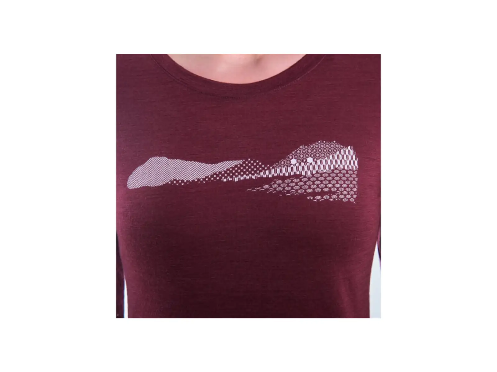 Sensor Merino Air PT Hills dámské triko dlouhý rukáv Port Red