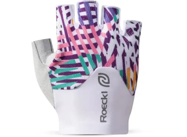 Roeckl Deleni 2 dámské cyklistické rukavice White/Multicolor