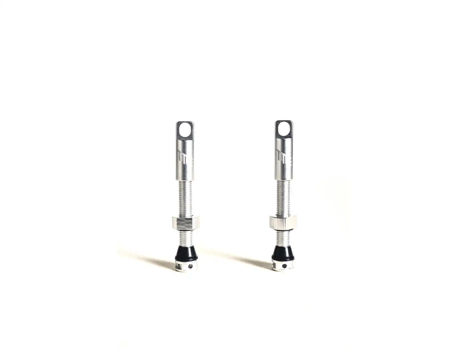 Title MTB Tubeless Valves Set chrome 40 mm