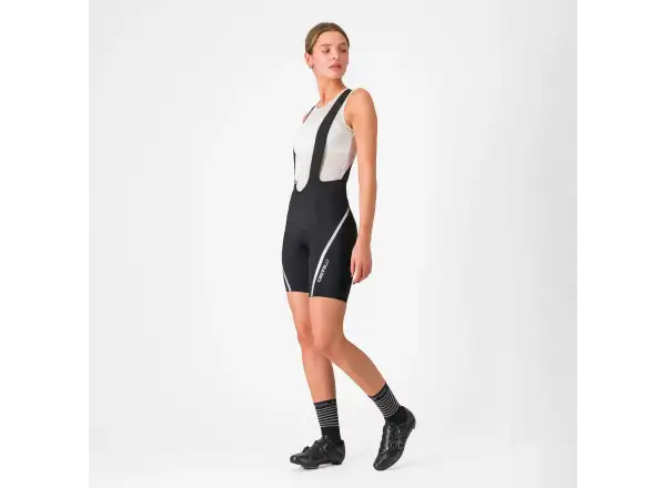 Castelli Velocissima 3 dámské kraťasy s laclem Black/Silver