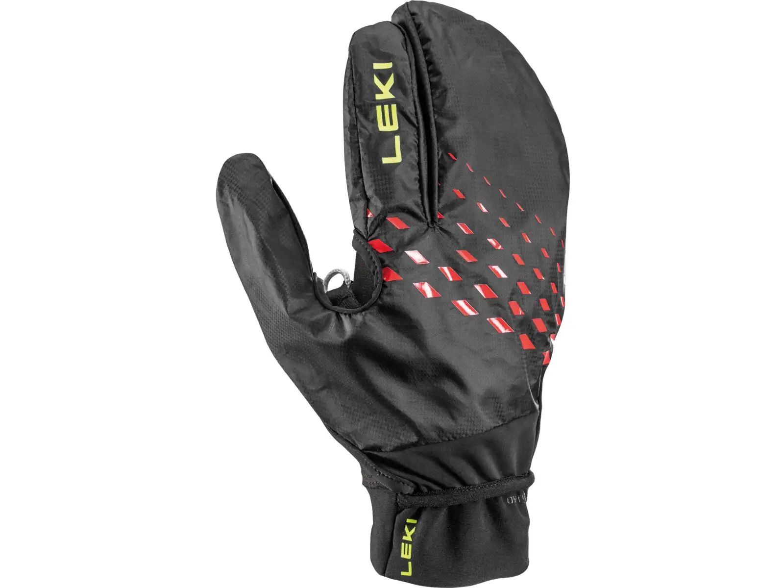 Leki Ultra Trail Storm Shark běžecké rukavice Black/Red/Neon Yellow