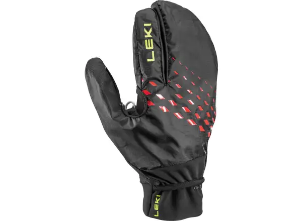 Leki Ultra Trail Storm Shark běžecké rukavice Black/Red/Neon Yellow