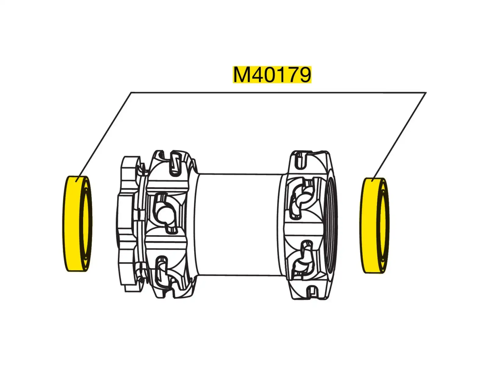 Mavic Bearing Kit pro přední náboj (M40179)