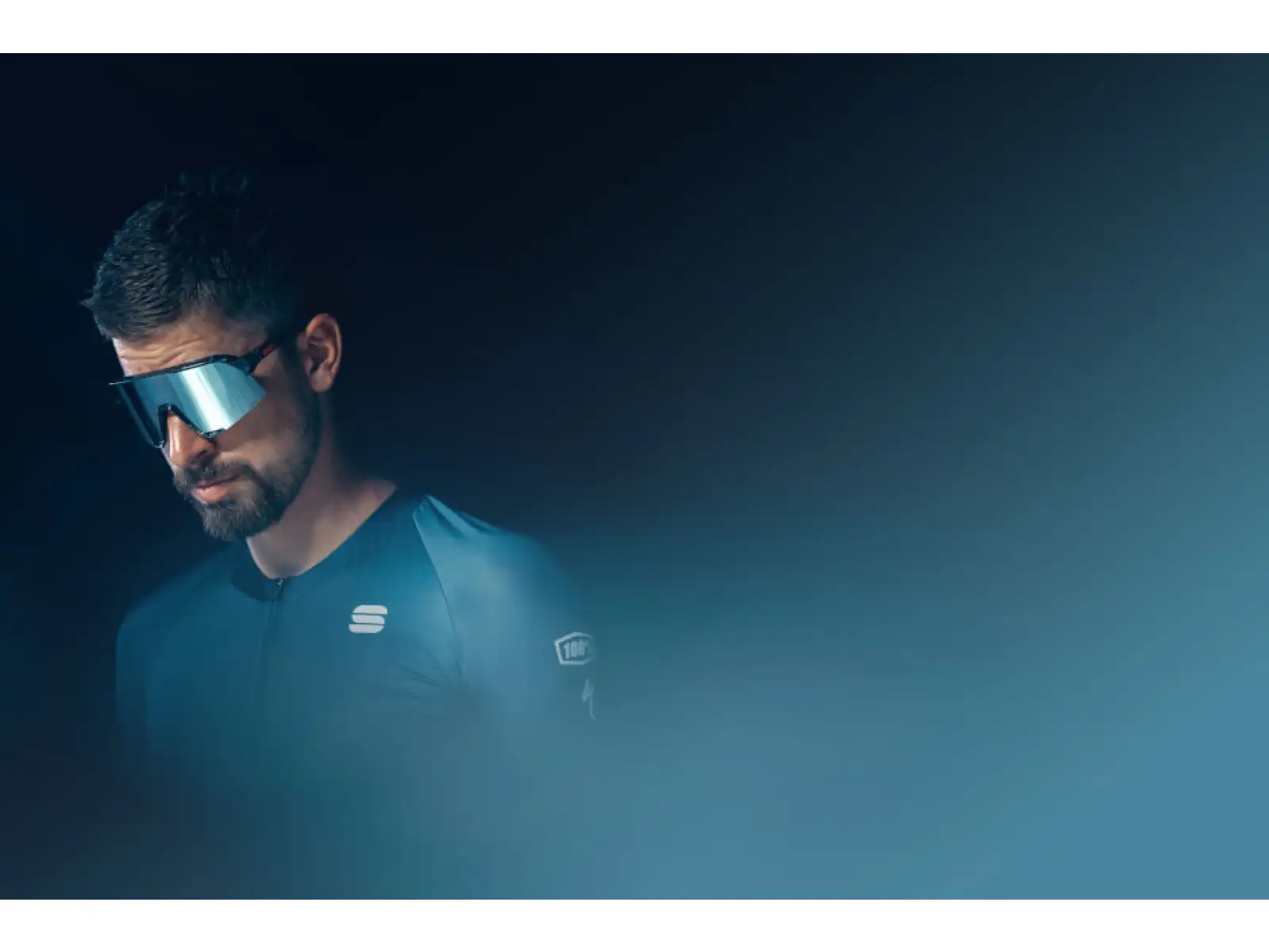 100% S3 HiPER cyklistické brýle Black Holographic/Blue Multilayer Mirror Lens