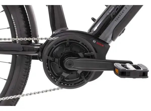 Rock Machine Torrent e50-29 B trekingové elektrokolo Touring/Gloss Black/Grey