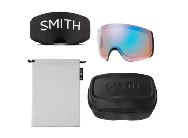 Smith 4D Mag lyžařské brýle Black / ChromaPop Sun Blue Mirror (2 skla)