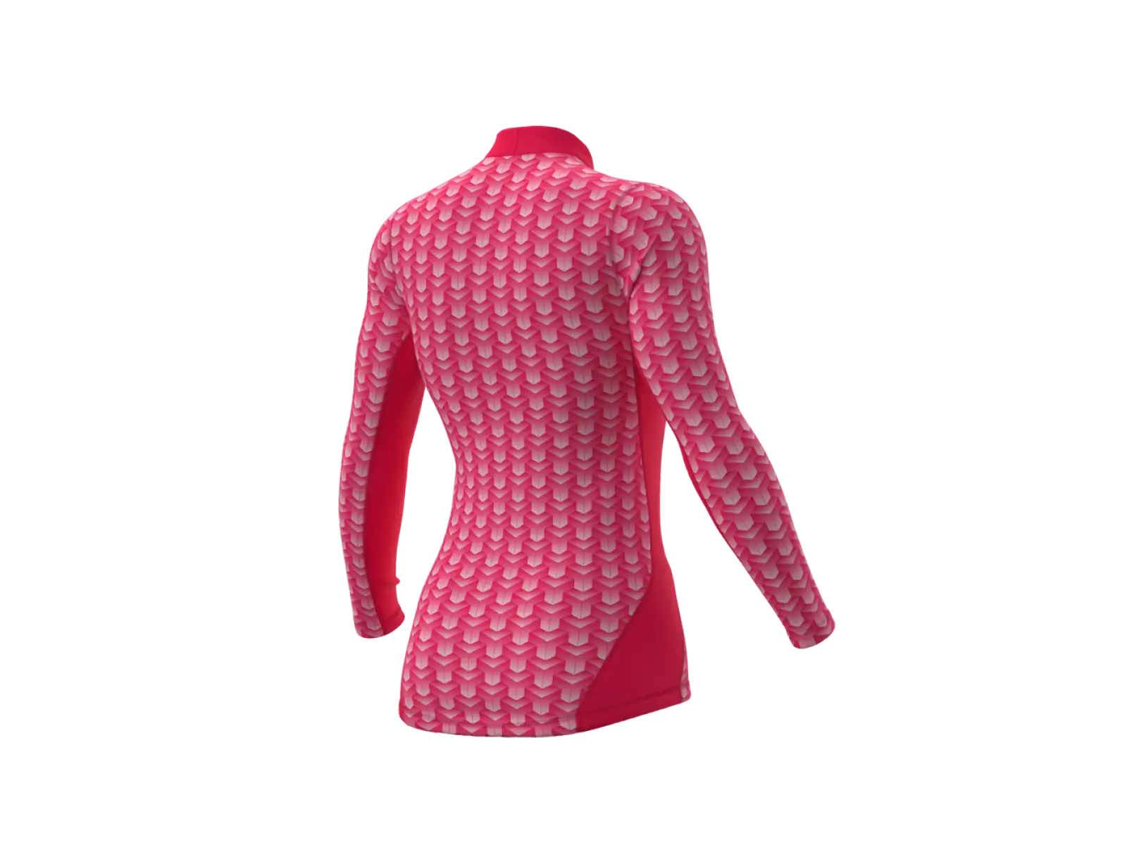 Alé Intimo Cubes dámské funkční triko dlouhý rukáv strawberry