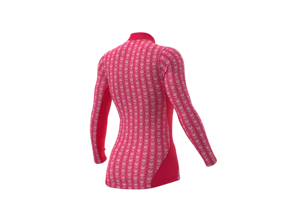 Alé Intimo Cubes dámské funkční triko dlouhý rukáv strawberry