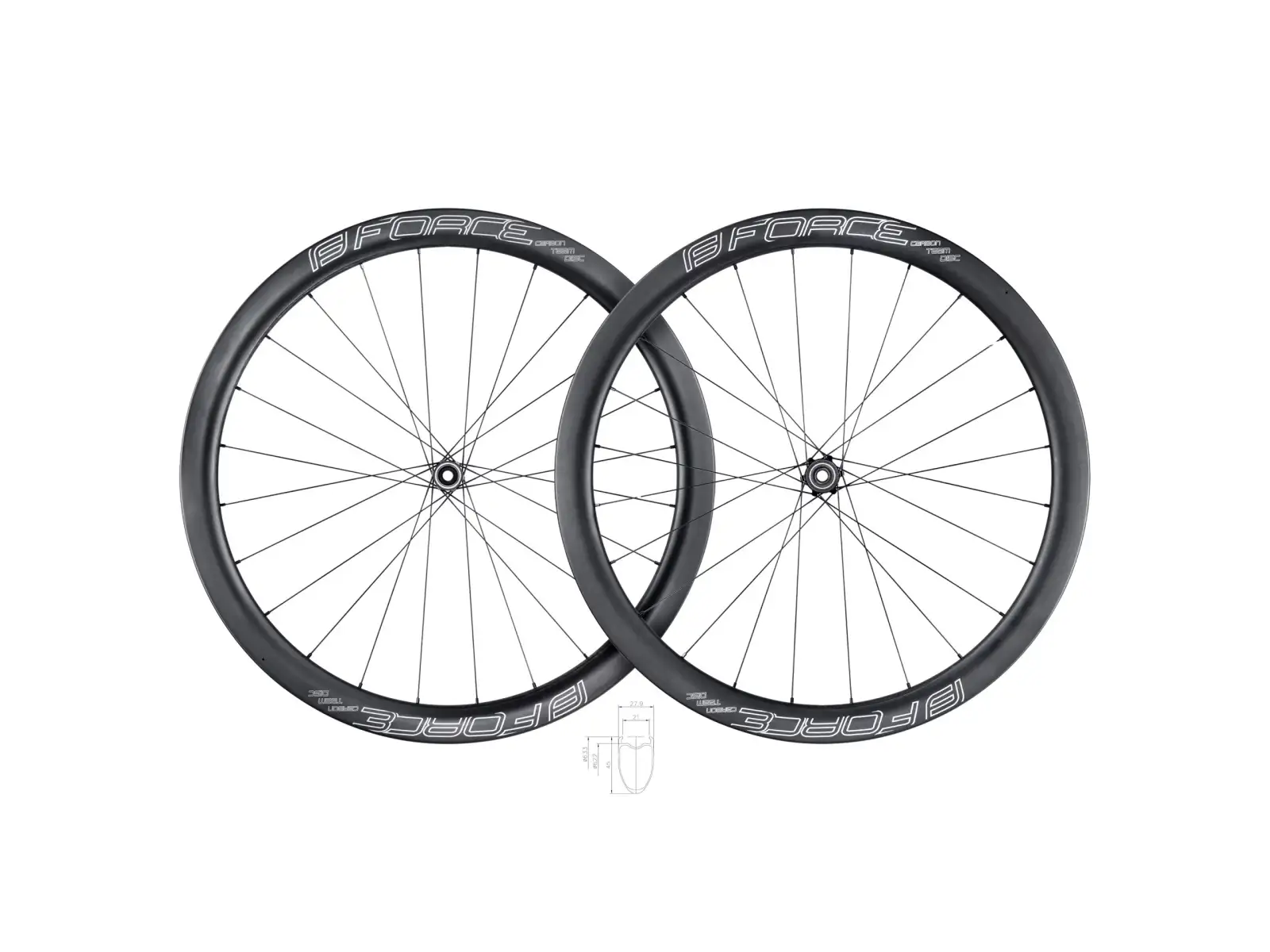 Force Team SP Karbon Disc 45 silniční vypletená kola