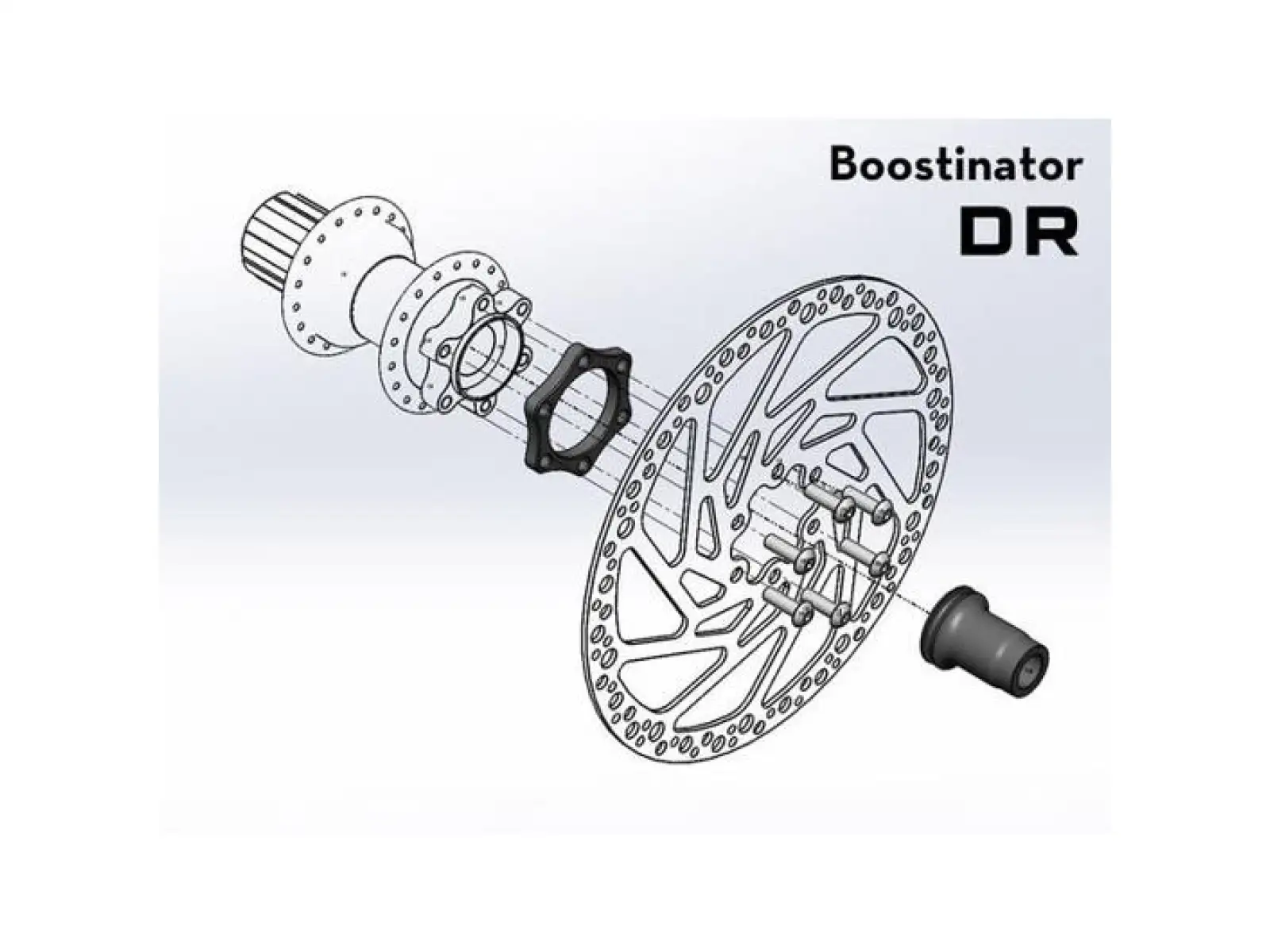 Wolf Tooth Boostinator DR adaptér na BOOST pro DT Star Ratchet zadní