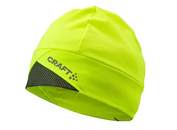 Craft ADV Lumen Fleece běžecká čepice žlutá