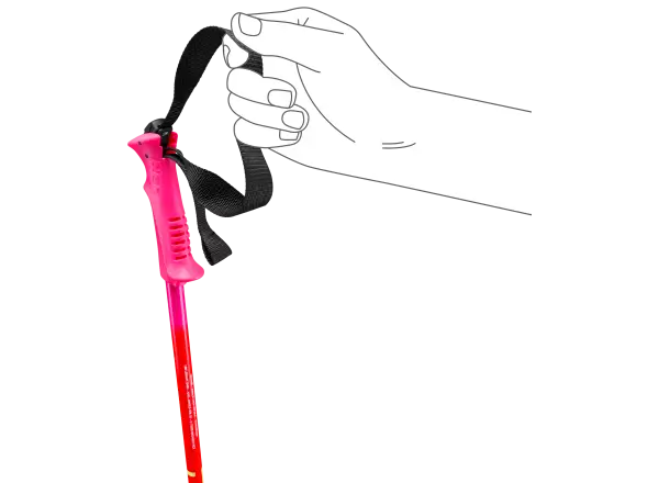 Leki Racing Kids dětské sjezdové hole Neonpink-neonorange-neonyellow