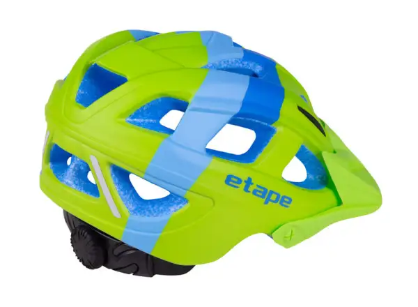 Etape Hero dětská cyklistická přilba zelená/modrá matná