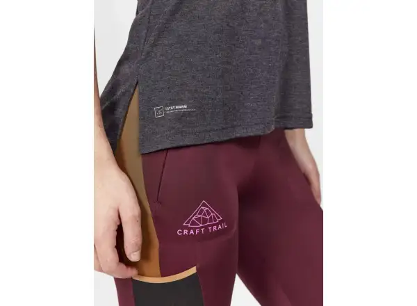 Craft ADV Trail Wool dámské triko krátký rukáv černá