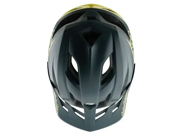 Troy Lee Designs Flowline SE přilba Badge Gray/GLO Yellow