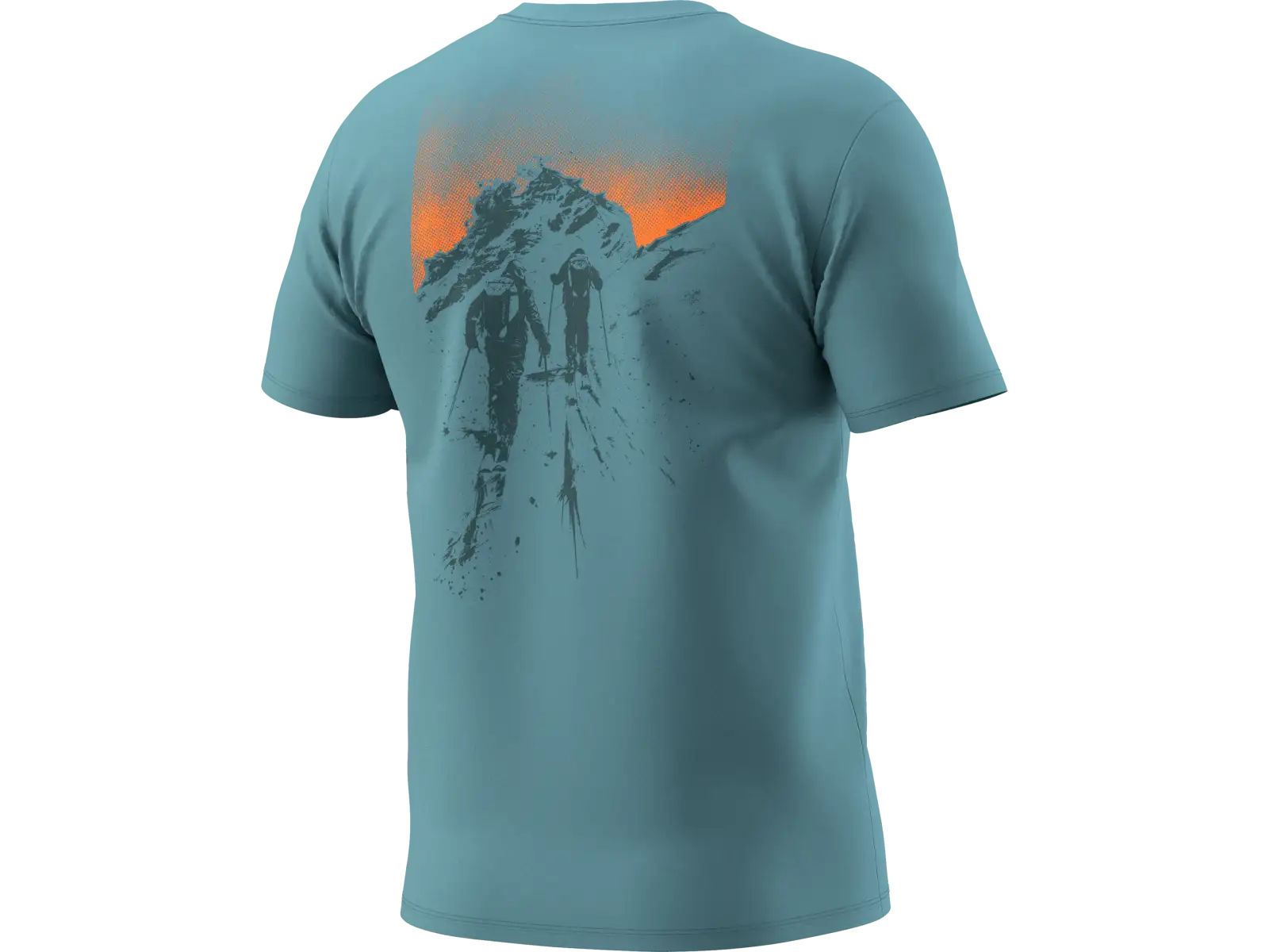 Dynafit Back Graphic Cotton pánské triko krátký rukáv Overcast/Summit