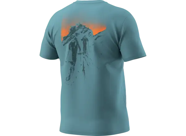 Dynafit Back Graphic Cotton pánské triko krátký rukáv Overcast/Summit