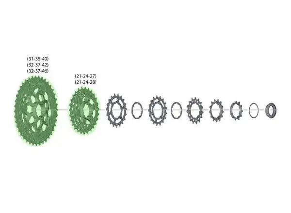 Shimano Deore XT CS-M8000 pastorky 32-37-46 pro 11-46