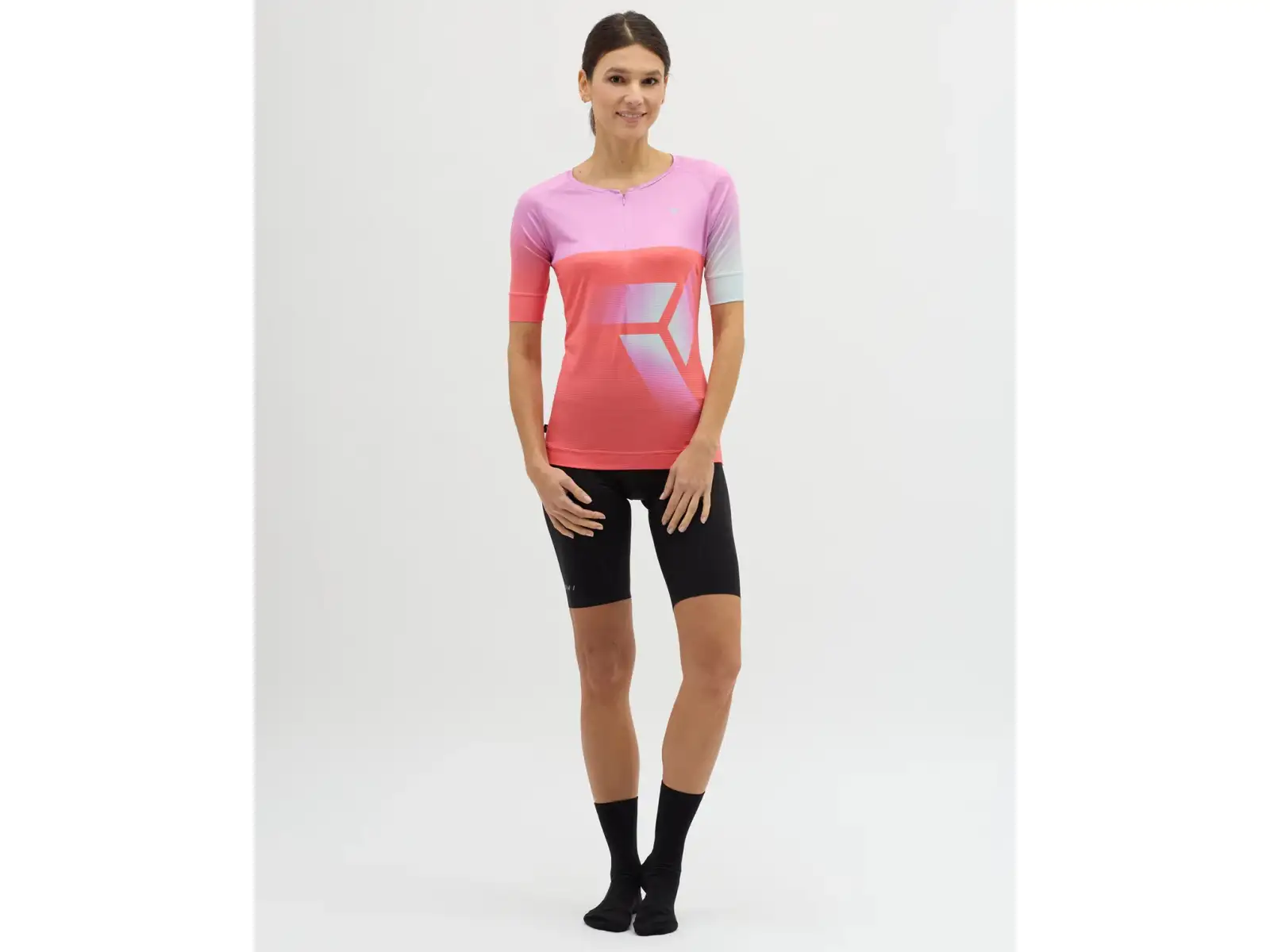 Silvini Stabina dámský volný dres krátký rukáv Blush/Coral
