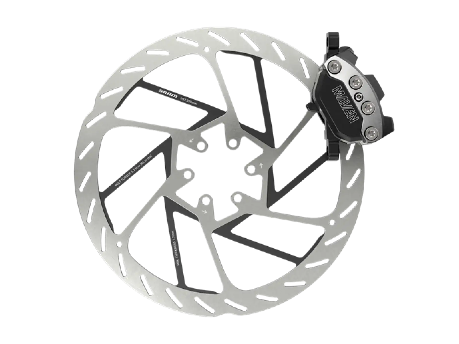 Sram Maven Ultimate Clear Anodized přední kotoučová brzda