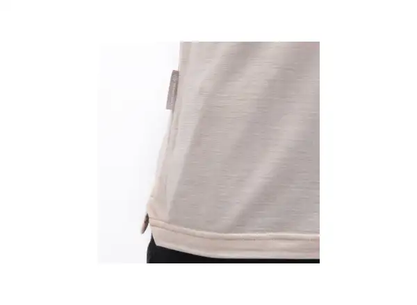 Sensor Merino Lite pánské triko krátký rukáv Mottled Beige