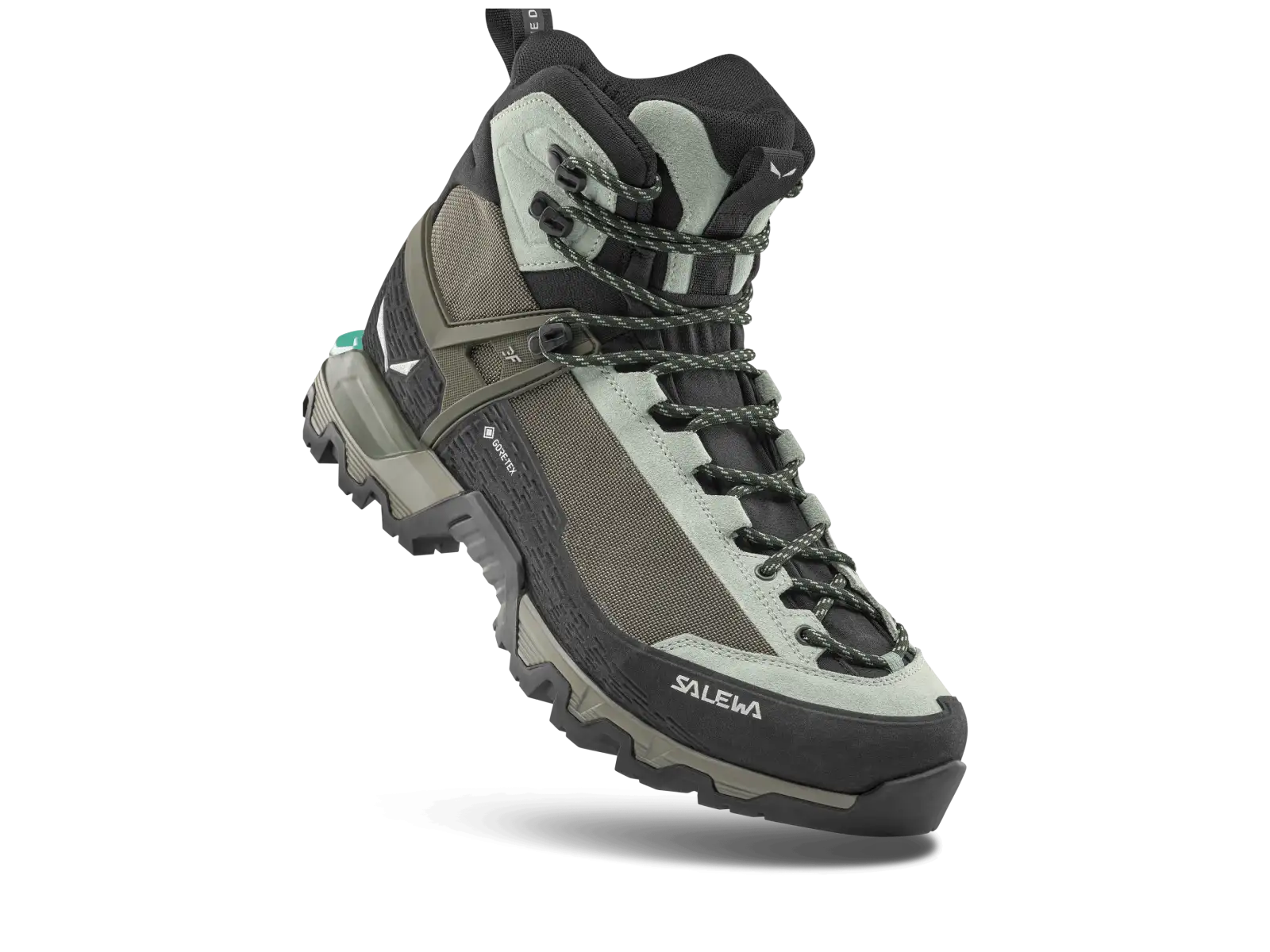 Salewa Mountain Trainer 3 Tech Mid GTX dámské turistické boty Shadow/Faded Green