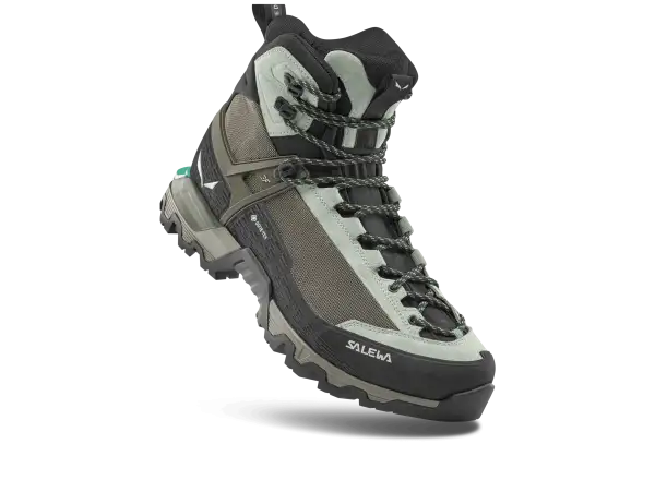 Salewa Mountain Trainer 3 Tech Mid GTX dámské turistické boty Shadow/Faded Green