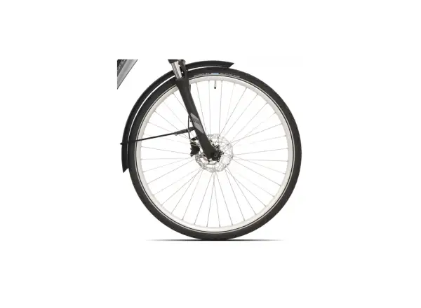 Rock Machine Cityride e400 B městské elektrokolo Gloss Metallic Silver