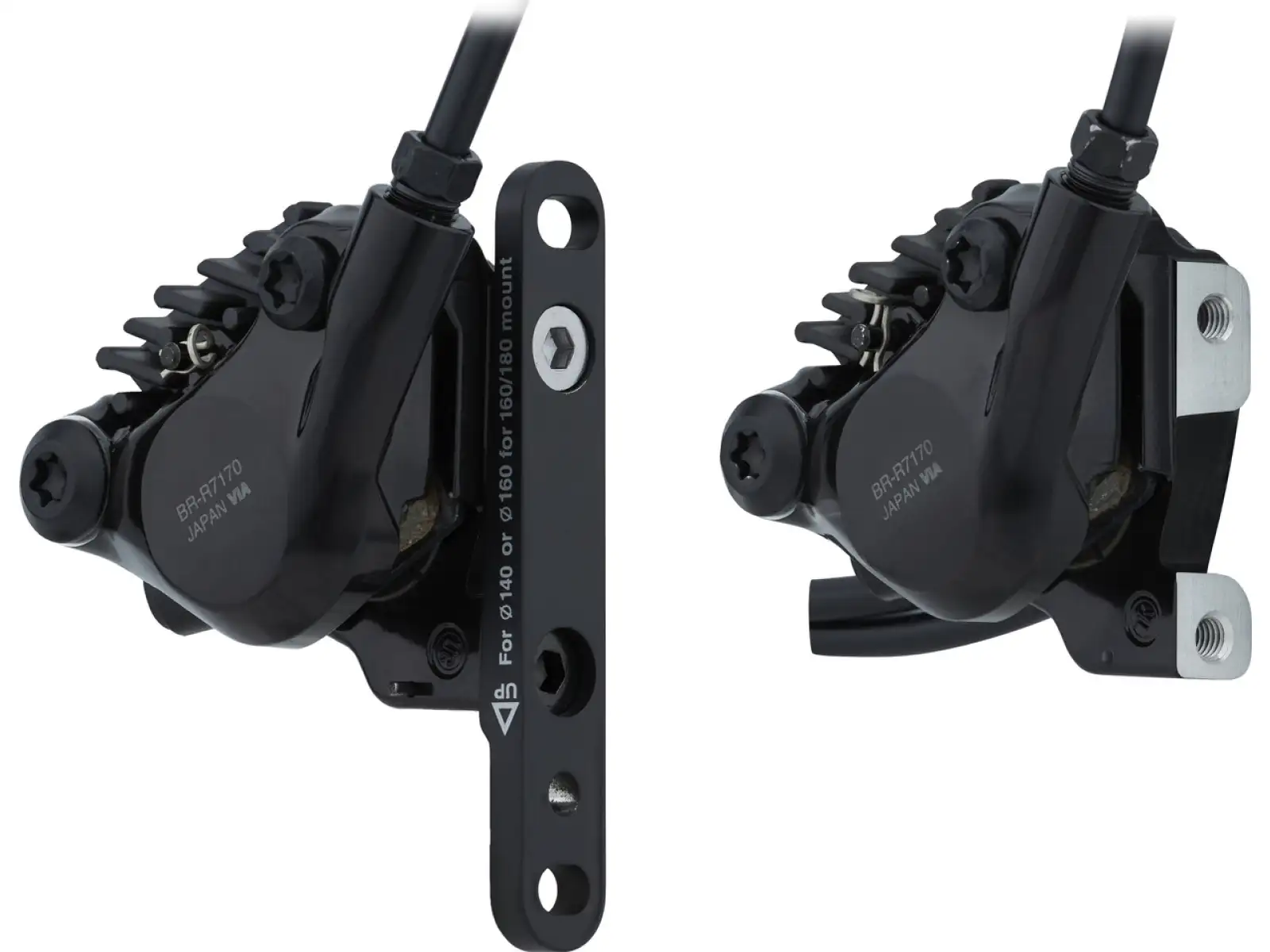 Shimano 105 Di2 BR-R7170 + ST-R7170 kotoučová brzda sada přední + zadní, J-kit, polymer