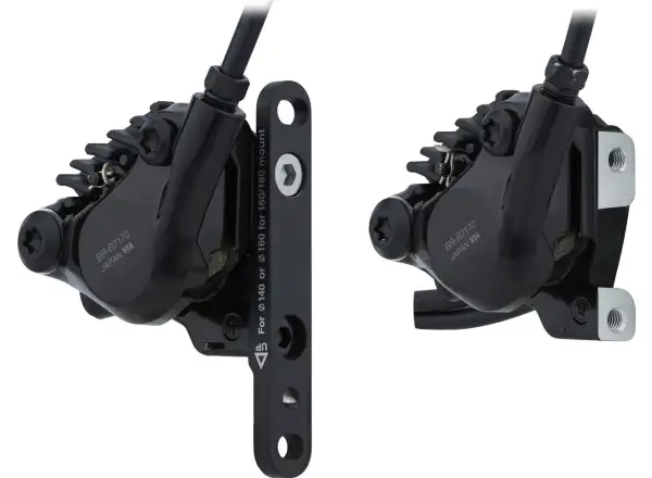 Shimano 105 Di2 BR-R7170 + ST-R7170 kotoučová brzda sada přední + zadní, J-kit, polymer