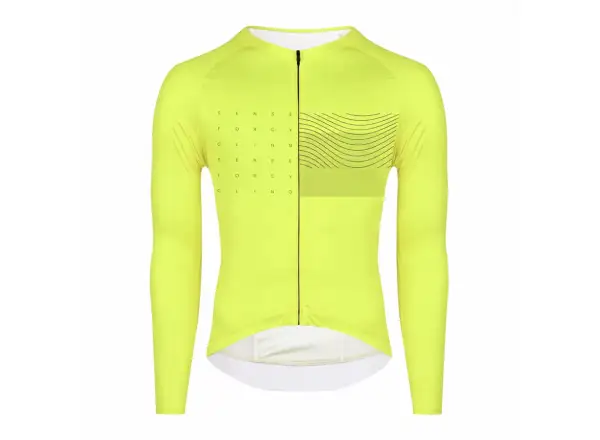 Force Sway cyklistický dres dlouhý rukáv fluo