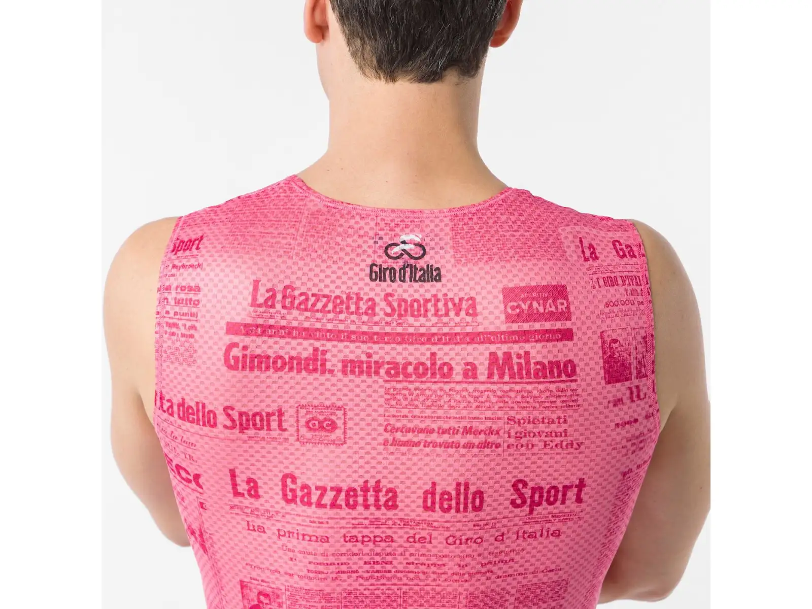 Castelli Giro Gazzetta Dello Sport pánské spodní triko bez rukávů Rosa Giro