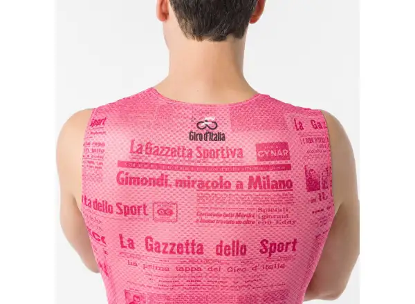 Castelli Giro Gazzetta Dello Sport pánské spodní triko bez rukávů Rosa Giro