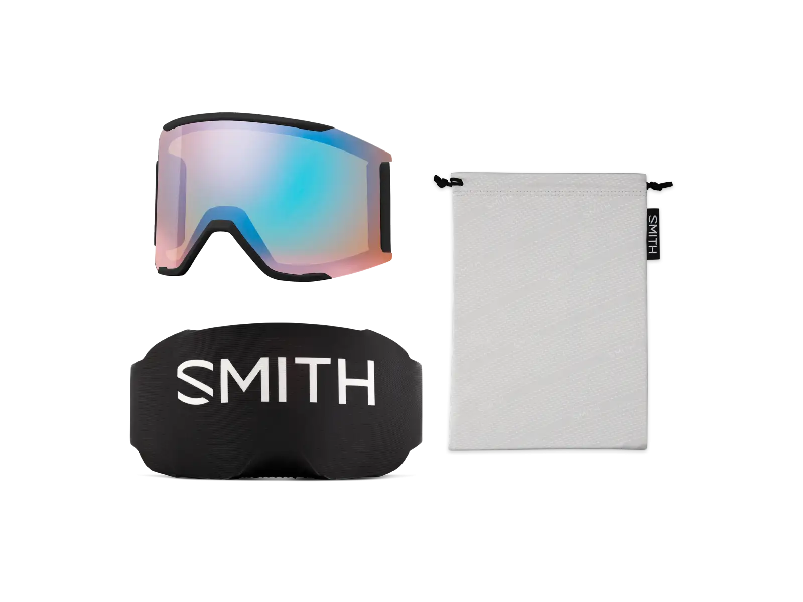 Smith Squad Mag lyžařské brýle Black / ChromaPop Everyday Rose Gold Mirror (2 skla)