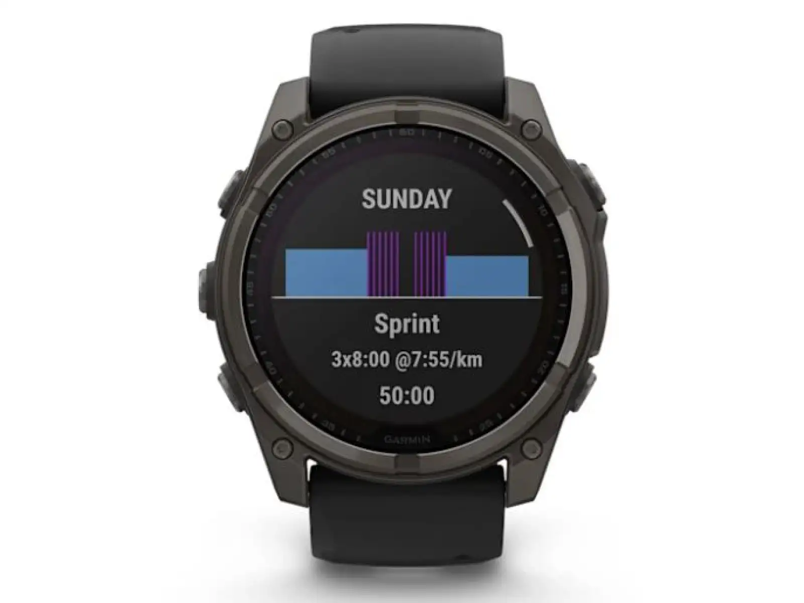Garmin fenix 8 - 51 mm Solar Sapphire chytré hodinky Carbon DLC Titanium Black/Pebble Gray
