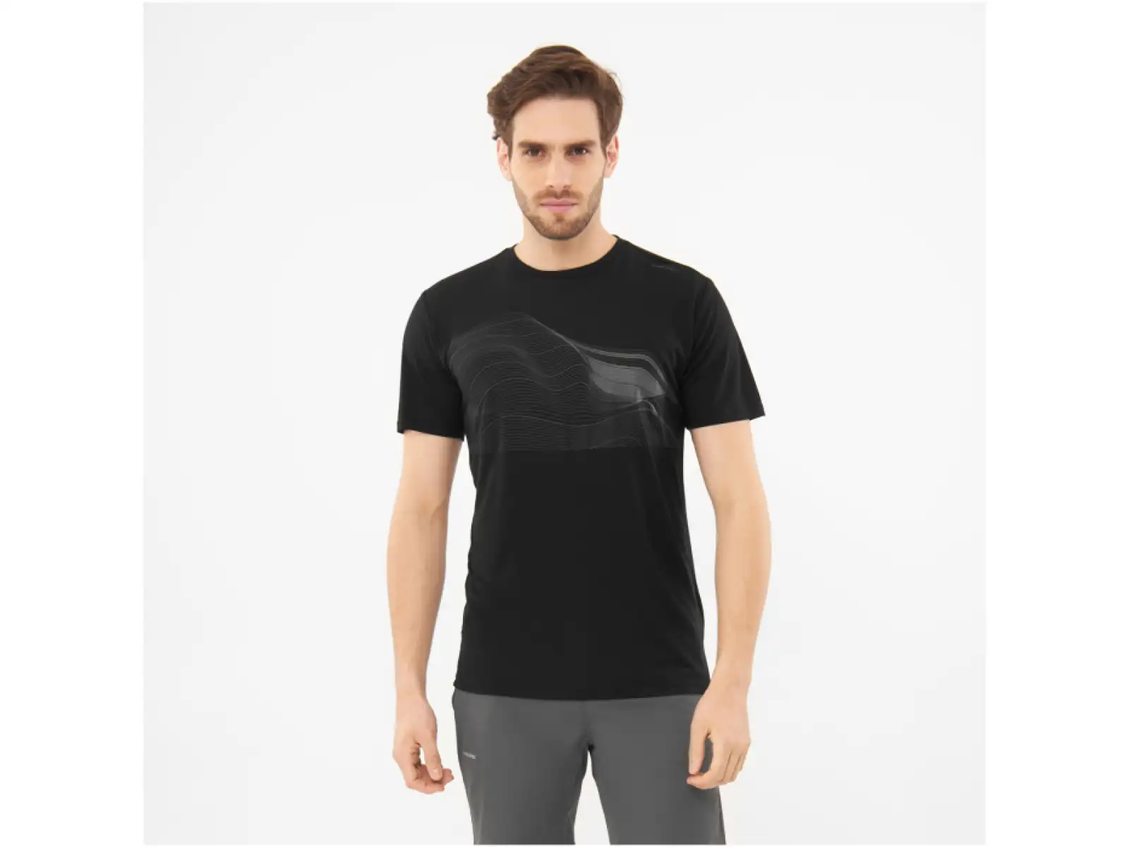 Viking Morain pánské triko krátký rukáv Black