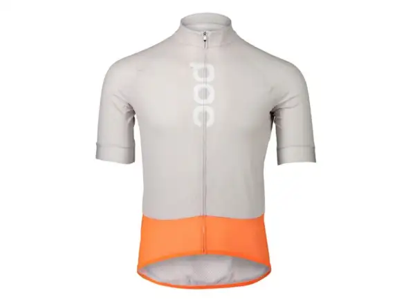 POC Essential Road Logo pánský dres Zink Orange/Granite Grey